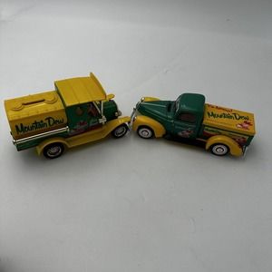 2 Golden Wheel Diecast 1940 Ford Mountain Dew Pick Up Truck / Delivery